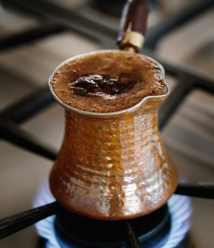 قهوه ترک کم شیرین